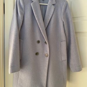 Ann Taylor Soft double breasted wool coat size small
